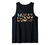 Vintage Butterfly Collection Nature Lover Hombres Mujeres Niños Camiseta sin Mangas