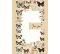 Vintage Butterfly Entomologist Junk Journal Pages - 6x9 Naturalist Aesthetic Paper - 100 Decorative Writing Sheets with Monarch & Morpho Butterflies, Antique Science Labels and Botanical Sketches
