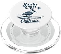 Vintage California CA Retro Surfing Pelican Santa-Cruz PopSockets PopGrip para MagSafe