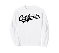 Vintage California Script Retro Swoosh Design Sudadera