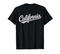 Vintage California Script Retro Swoosh Men's Women's Tween Camiseta