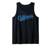 Vintage California Script Retro Swoosh Men's Women's Tween Camiseta sin Mangas