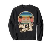 Vintage Camboya, Templo de Angkor Wat, Sudeste Asiático Sudadera