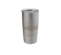 Vintage Cambridge Inglaterra Vaso térmico de acero inoxidable de doble pared