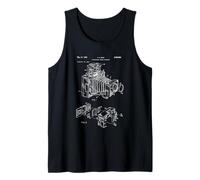 Vintage Camera Diagram Patent 1966 Classic Photography Camiseta sin Mangas