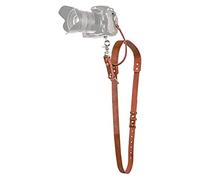 Vintage Camera Sling Strap 34in, Arnés de Correa de Cuero Ensanchado para Cámaras Digitales SLR, con Interfaz de 1/4in y Hebilla de Bloqueo de Presión (Marrón)