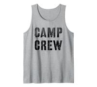 Vintage CAMP CREW Summer Personal Consejero Maestro Militar Camiseta sin Mangas