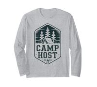 Vintage Camp Host Camping Chaos Coordinador Director del Equipo Manga Larga