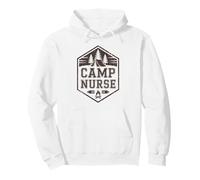 Vintage Camp Nurse Escuela de Enfermería Camping Host Squad Sudadera con Capucha