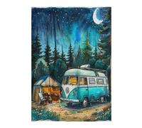 Vintage Camper Puzzle 300 Piezas Educativo Familiar Rompecabezas 3D para Toda La Familia Aliviar Estrés Decoración Hogar Portátil 300 PCS
