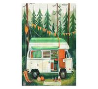 Vintage Camper Puzzles 1000 Piezas Alivio Estrés Familiar Rompecabezas 3D para Toda La Familia Juguete Educativo Desafío Intelectual 1000 PCS
