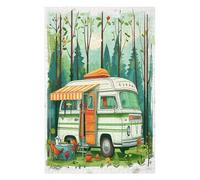 Vintage Camper Puzzles 1000 Piezas Impossible 3D Ultra Difícil Rompecabezas para Adultos Desafío Intelectual Estera Portátil DIY Moderno Creativo 1000 PCS