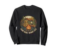 Vintage Camping Adventure Regalo al Aire Libre Preocúpate Menos Sudadera