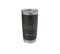 Vintage Canberra Australia Vaso térmico de acero inoxidable de doble pared