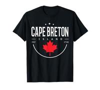 Vintage Cape Breton Island, Retro Nueva Escocia Canadá hoja Camiseta