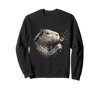 Vintage Capybara Amantes Al Aire Libre Aventura Naturaleza Hombres Mujeres Sudadera
