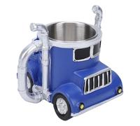 Vintage Car Coffee Mug Stainless Steel Resin Decorative Novelty Coffee Cup for Car Lovers (Blue)