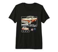 Vintage Car Collector, Classic American Pickup. Truck Camiseta Premium