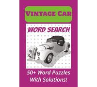 Vintage Car Word Search Puzzle Book: Word Searches with Easy to Read Print about Vintage Car, Classic Car, Car Enthusiast and more | 6x9 inches, 110 ... | Ideal for Free Times or as a Gift.