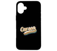 Vintage Carson Nombre Personalizado Carson Carcasa para iPhone 16 Plus