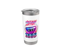 Vintage Cassette 1990 36 Years Old Retro 80s 36th Birthday Vaso térmico de acero inoxidable de doble pared