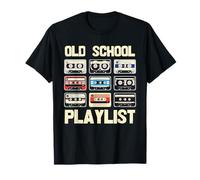 Vintage Cassette Tape 80s 90s Music Retro Playlist Hombres Mujeres Camiseta