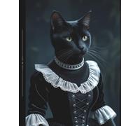 Vintage Catcore Notebook | Regency Cat Journal| Historical Romance Fans Teens Young Adults: 120 wide rule pages, 7.5 x 9.25 inches, school, college, office supply, self care diary, gift