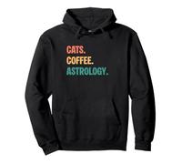 Vintage Cats Café Astrología Amantes Sudadera con Capucha
