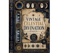 Vintage Celestial Divination Pages: Tarot and Astrology Paper with 52 Sapphire and Silver Background Foundations