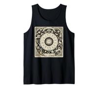 Vintage Celestial Navegación Astrología Zodíaco Sol Luna Estrellas Camiseta sin Mangas