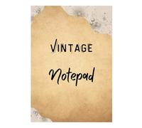 Vintage Celestial Notepad: Antique Style Lined Journal for Writing: 100 Pages of Decorative Aged Parchment Paper - Retro Astronomy Theme for Notes, Poetry, and Daily Reflections