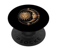 Vintage Celestial Sun Moon Spiritual Harmony PopSockets PopGrip Adhesivo