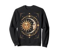 Vintage Celestial Sun Moon Spiritual Harmony Sudadera