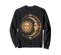 Vintage Celestial Sun Moon Spiritual Harmony Sudadera