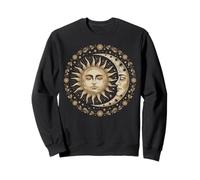 Vintage Celestial Sun Moon Spiritual Harmony Sudadera