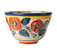 Vintage Ceramic Rice Bowls - Microwave and Dishwasher Safe Bowls for Everyday Meals, Soup Cereal and Food Serving with Stylish Design, Kitchen Tableware for Home Restaurant Apartment, 5.12x3.23 inches