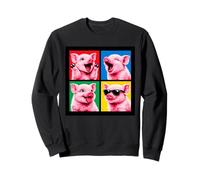 Vintage Cerdo Miniatura para Niños Niñas Disfraz Meme Arte De Moda Sudadera