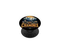 Vintage Chamonix France - Recuerdo de Viaje PopSockets PopGrip Adhesivo