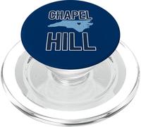 Vintage Chapel Hill Carolina del Norte Mapa con un corazón PopSockets PopGrip para MagSafe