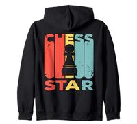 Vintage Chess Star - Jugador de Ajedrez Peón Sudadera con Capucha