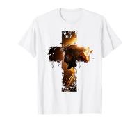 Vintage Christian Cross of Jesus Christ Faith Graphic Camiseta