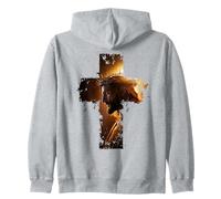 Vintage Christian Cross of Jesus Christ Faith Graphic Sudadera con Capucha