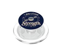 Vintage Christian Scripture Vinyl Record Nehemías 8:10 Joy PopSockets PopGrip para MagSafe