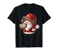 Vintage Christmas GNOME For Women Men and Kids Cute Santa Camiseta