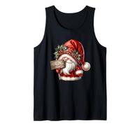 Vintage Christmas GNOME For Women Men and Kids Cute Santa Camiseta sin Mangas