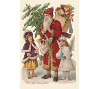 Vintage Christmas Notebook: Retro Santa Claus Journal with Angels & Tree | a cozy holiday writing journal filled with nostalgia and festive charm for the winter season