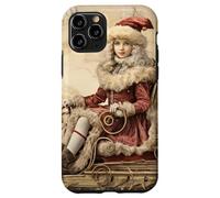 Vintage Christmas Santa Sleigh For Winter Lover Cute Xmas Carcasa para iPhone 11 Pro