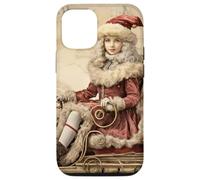 Vintage Christmas Santa Sleigh For Winter Lover Cute Xmas Carcasa para iPhone 12/12 Pro