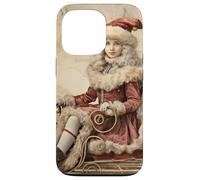 Vintage Christmas Santa Sleigh For Winter Lover Cute Xmas Carcasa para iPhone 13 Pro
