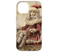 Vintage Christmas Santa Sleigh For Winter Lover Cute Xmas Carcasa para iPhone 14